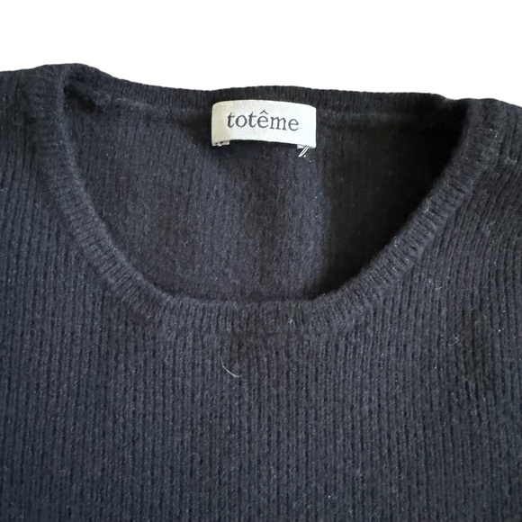 Rare Wool Black Sweater Sz M - Picture 10 of 11